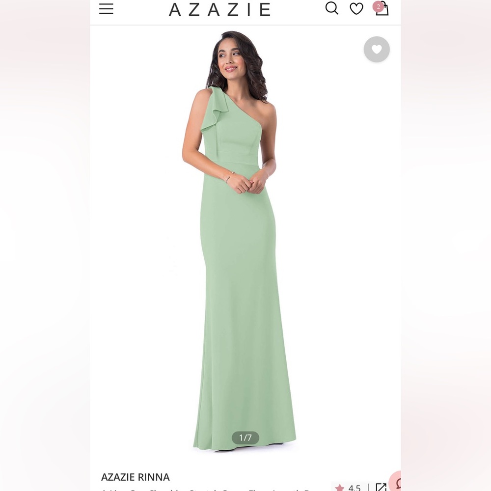 AZAZIE RINNA ONE SHOULDER DRESS